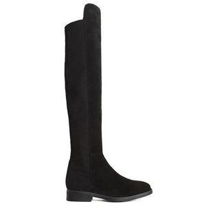 L’Intervalle Matty Suede Over The Knee Flat Boots in Black US 10.5/EU 41 RRP$350
